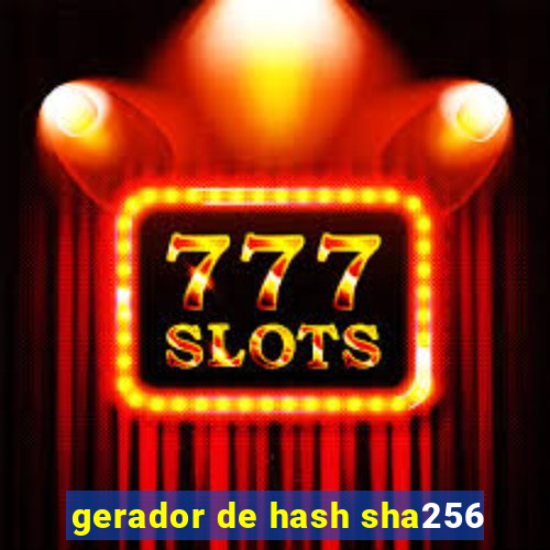 gerador de hash sha256